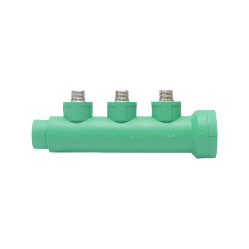 Uniones de cobre roscadas macho de 3 vías con colector de alto flujo PPR