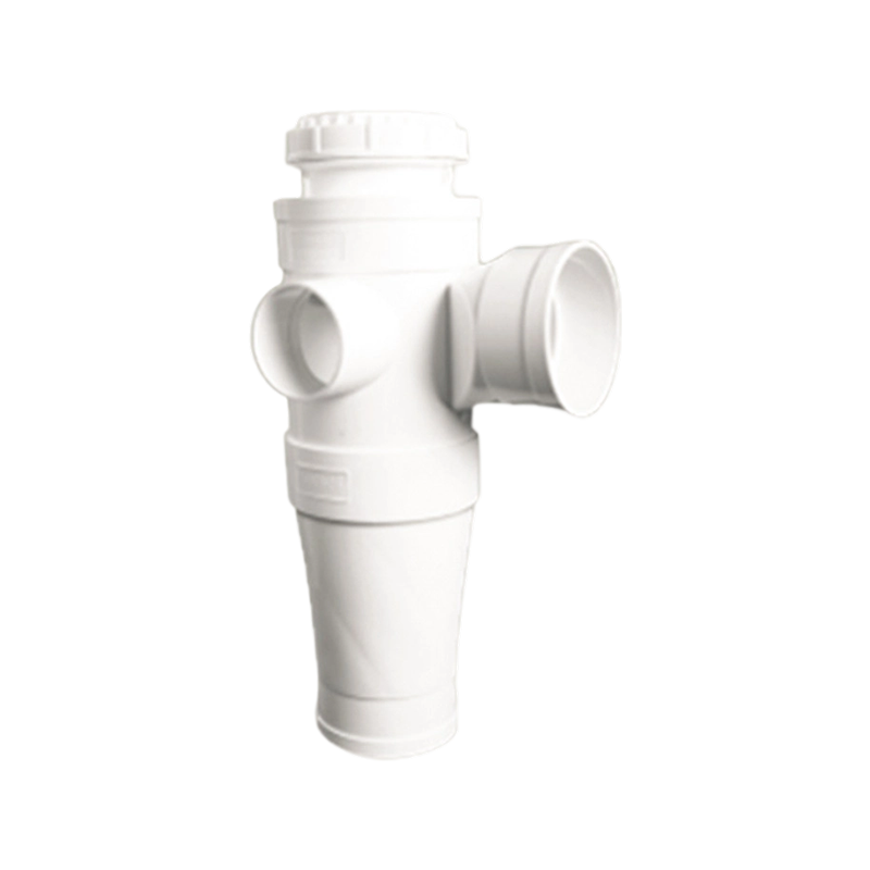 Codo de PVC de 45° con limpieza