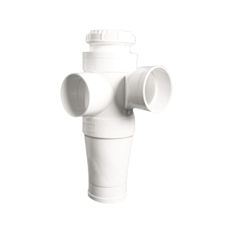 Codo de PVC de 45° con limpieza