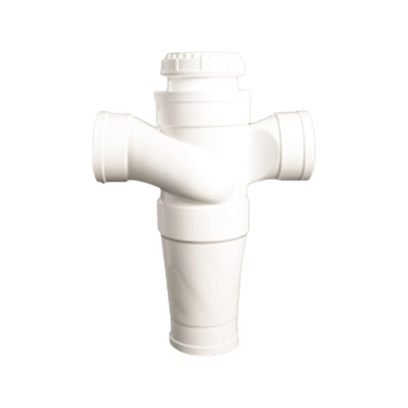 Codo de PVC de 45° con limpieza