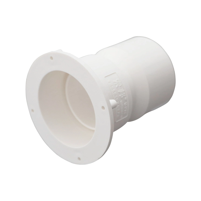 Codo reductor de PVC de redondo a plano