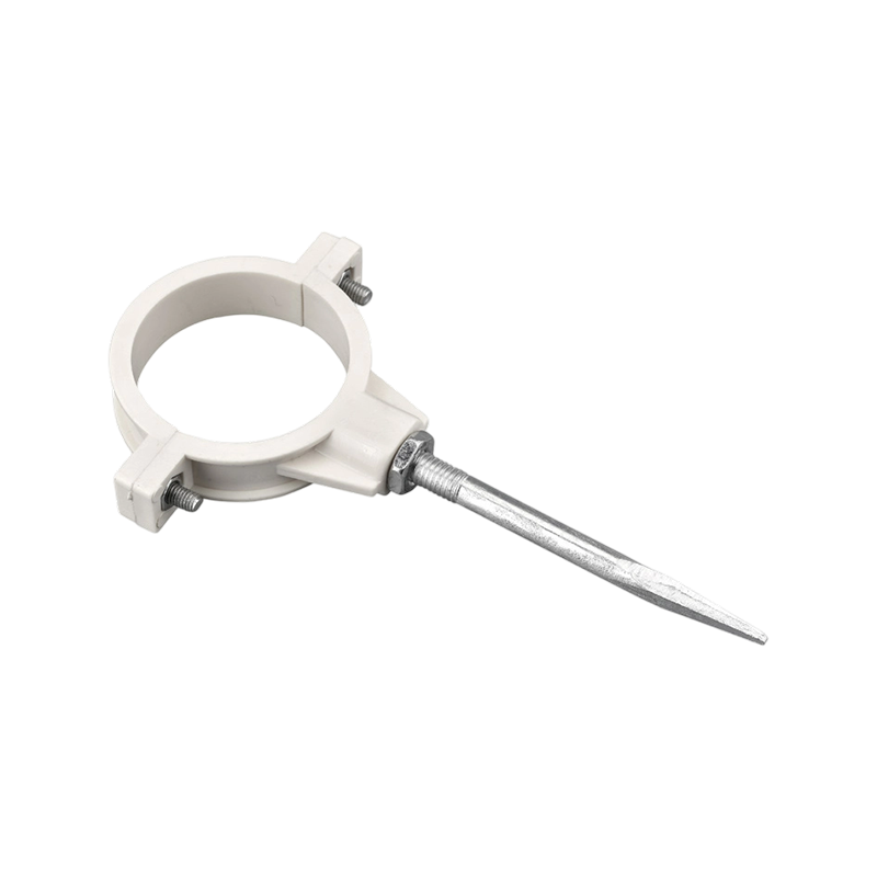 Abrazadera de tubo de tornillo puntiagudo de PVC