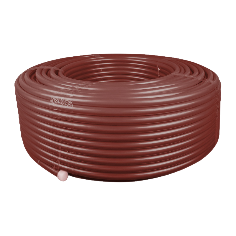 Tubo de calefacción por suelo radiante rojo PE-RT (capa única)